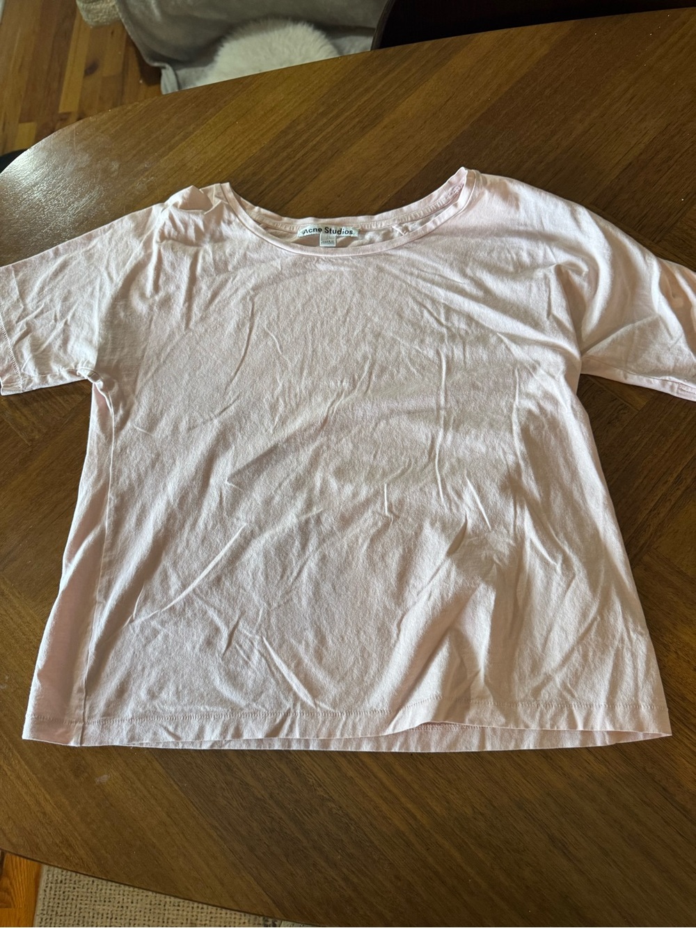 Acne Studios push pink Cotton T-shirt